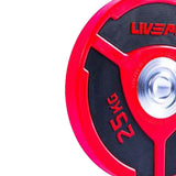 Livepro Urethane Elite Competition Bumper Plates 25kg - Sold as Pair