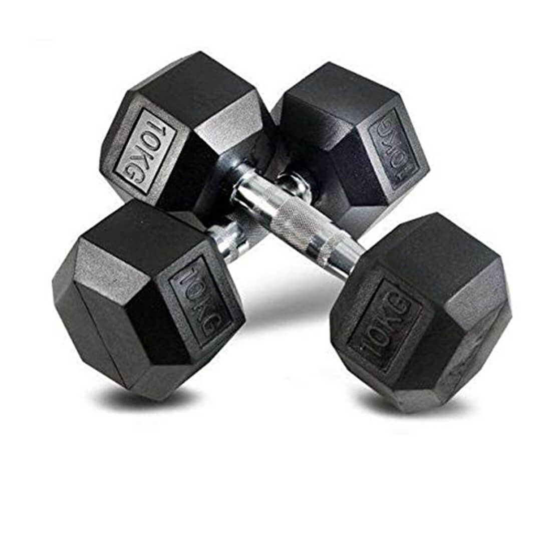 Hex Rubber Dumbbells (2.5kg to 30kg) Set