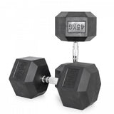Rubber Hexagonal Dumbbells