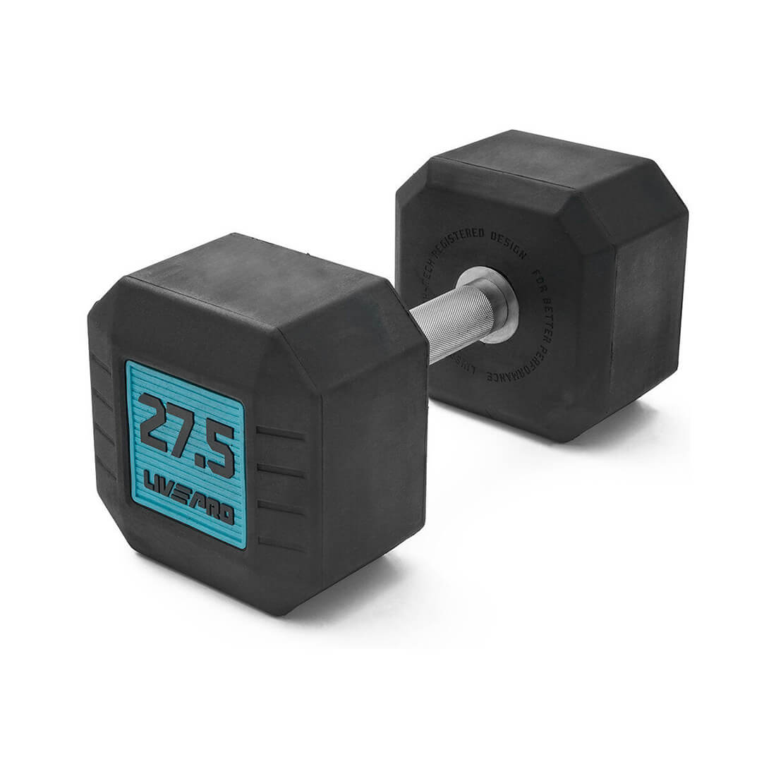 Rubber Octagonal Dumbbells 2.5-30Kg Full Set