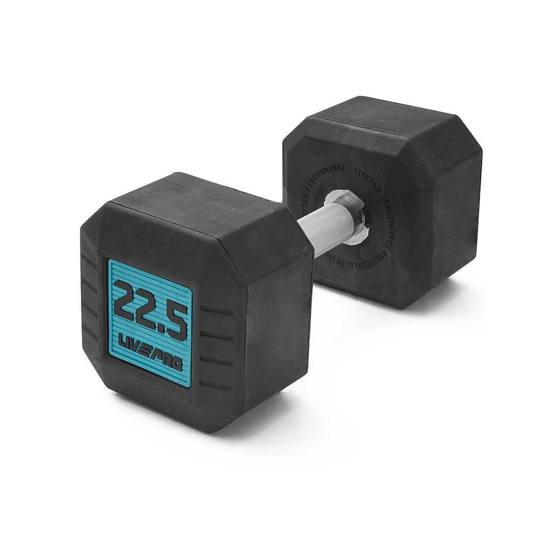 Rubber Octagonal Dumbbells 2.5-30Kg Full Set