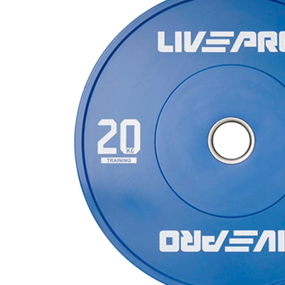 Livepro Rubber Colored Bumper Plates 20kg - Sold as Pair