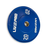Livepro Rubber Colored Bumper Plates 20kg - Sold as Pair