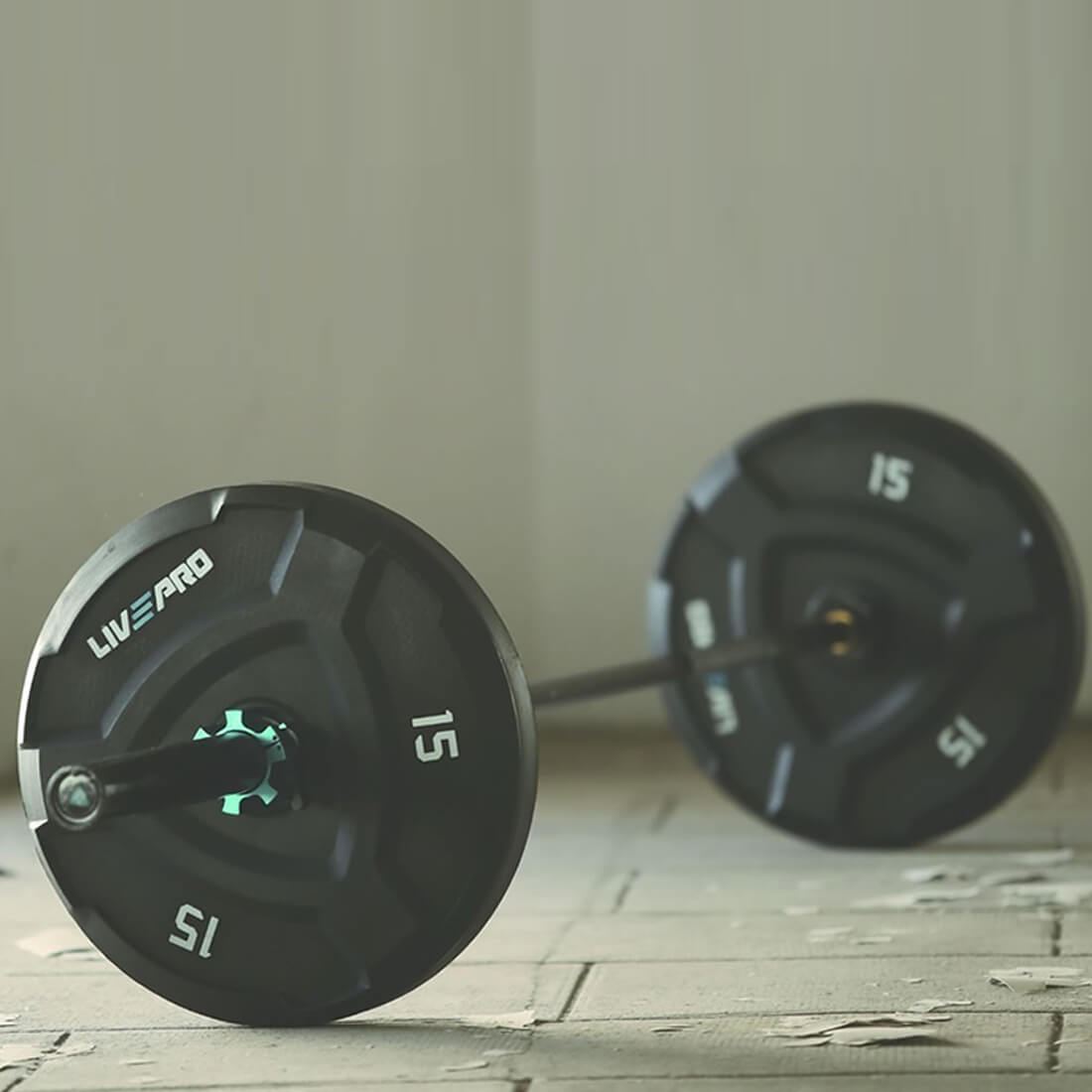 Livepro Rubber Bumper Plates 20kg - Sold As Pair